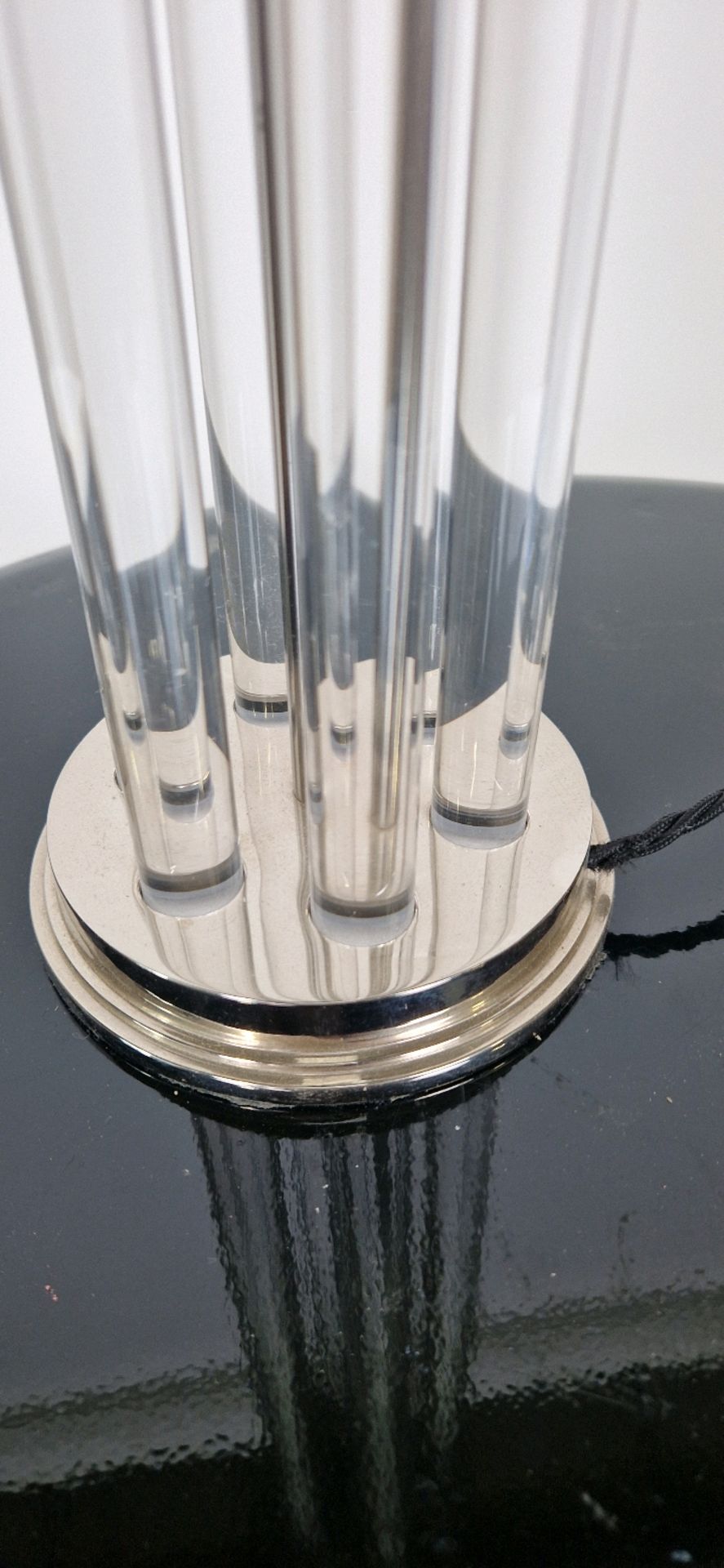 Bella Figura Glass and Polished Nickel Table Lamp - Bild 2 aus 3