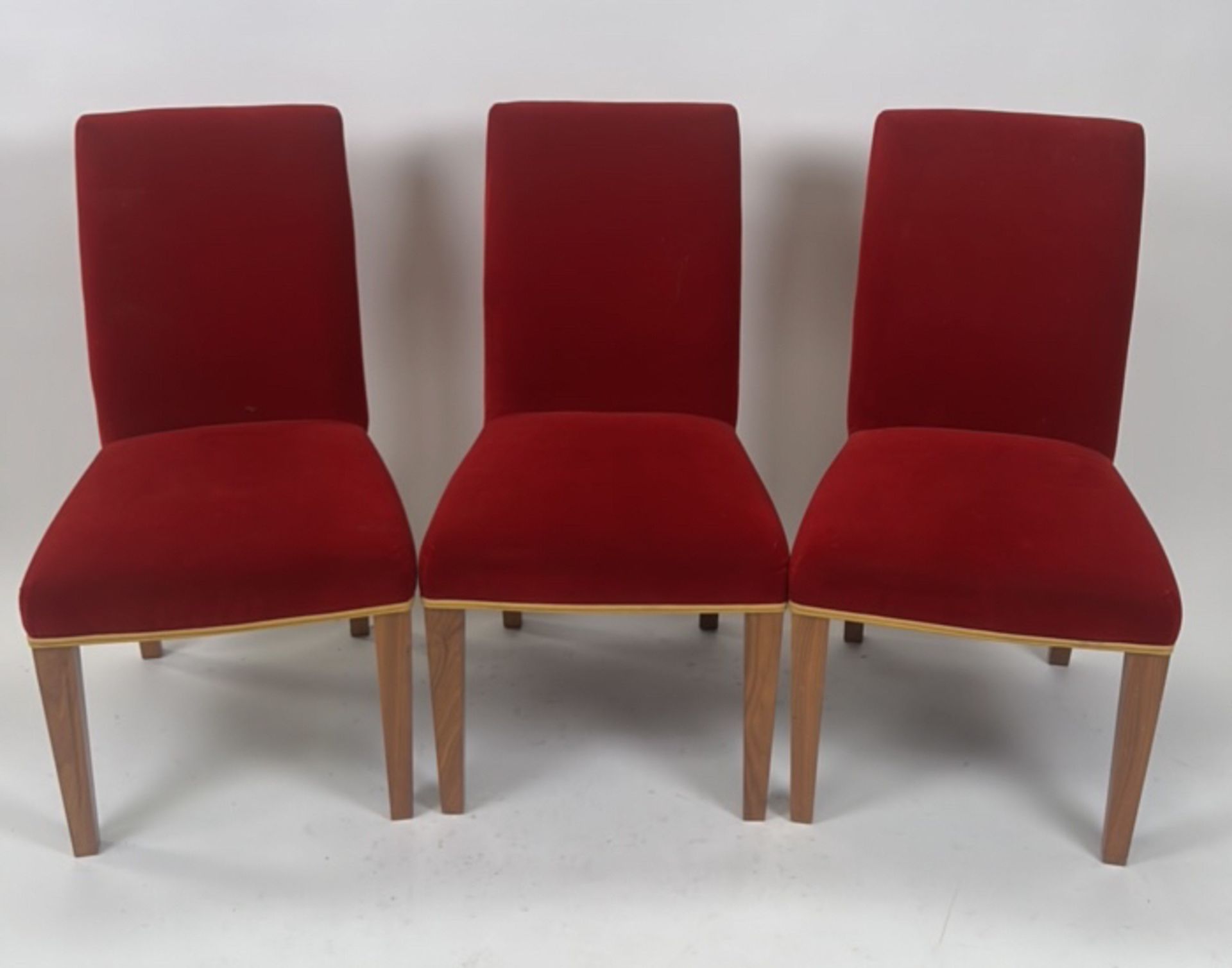 Trio of David Linley Dining Chairs - Image 2 of 8