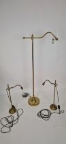 BRASS LAMPS X3