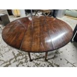 A Large Mahogany dropleaf table