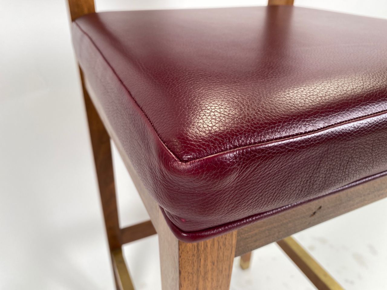 Trio of Leather Bar Stools - Image 4 of 6