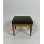 David Linley Wooden and Fabric Bench