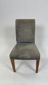David Linley Blue Fabric Dining Chair