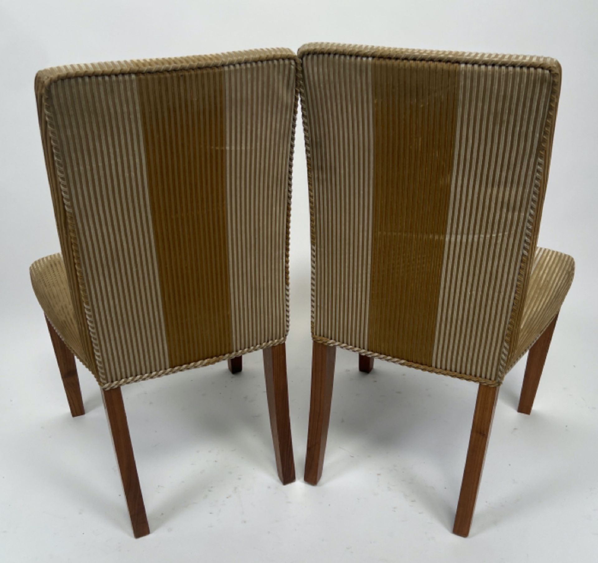 David Linley Dining Chairs x 2 - Image 2 of 7