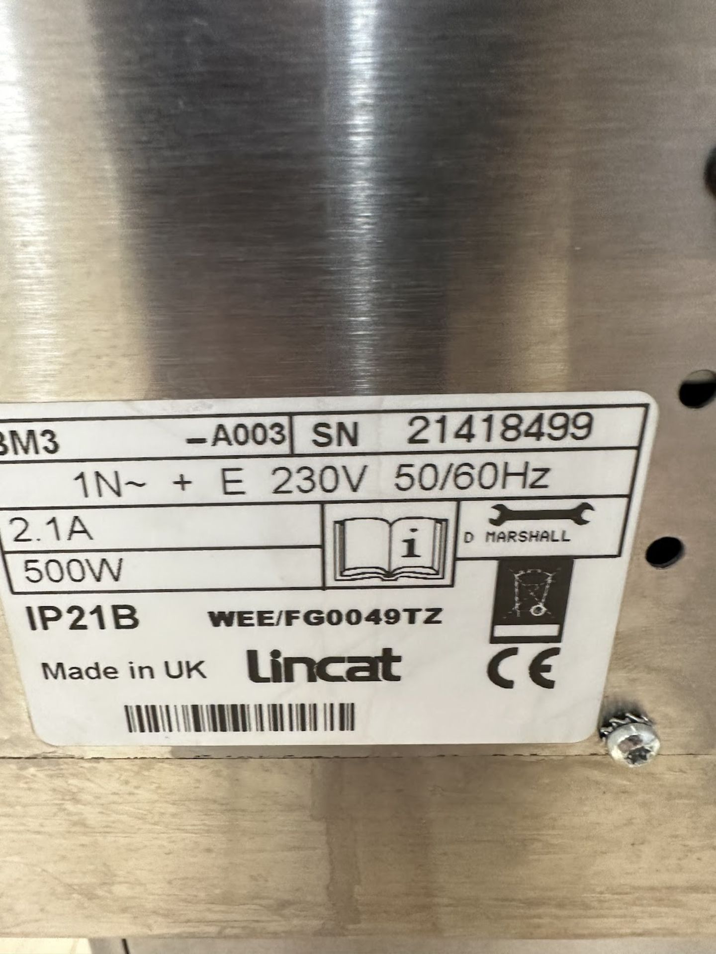 Lincat Bain Marie 300 x 600 x 350 - Image 3 of 3