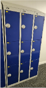 5 x Triple Lockers (9 compartments per locker)