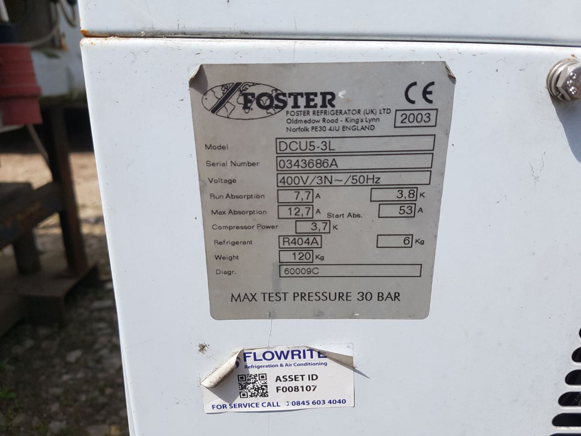 Foster DCU5-3L refrigeration condensing unit ( 22kW ) - Image 2 of 5