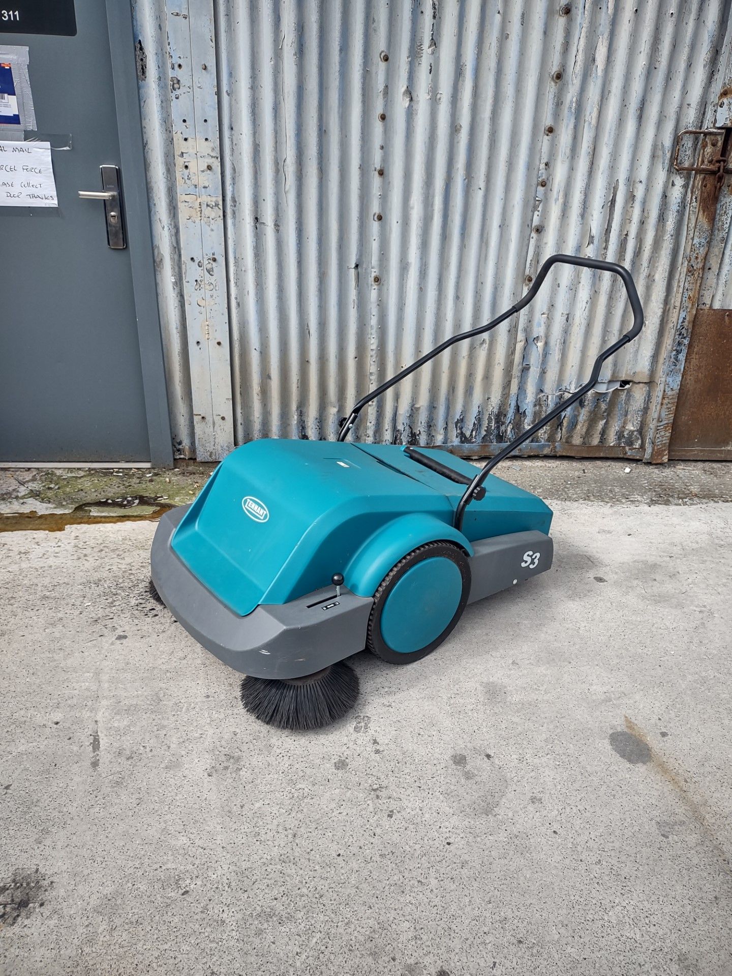 Tennant S3 manual floor sweeper