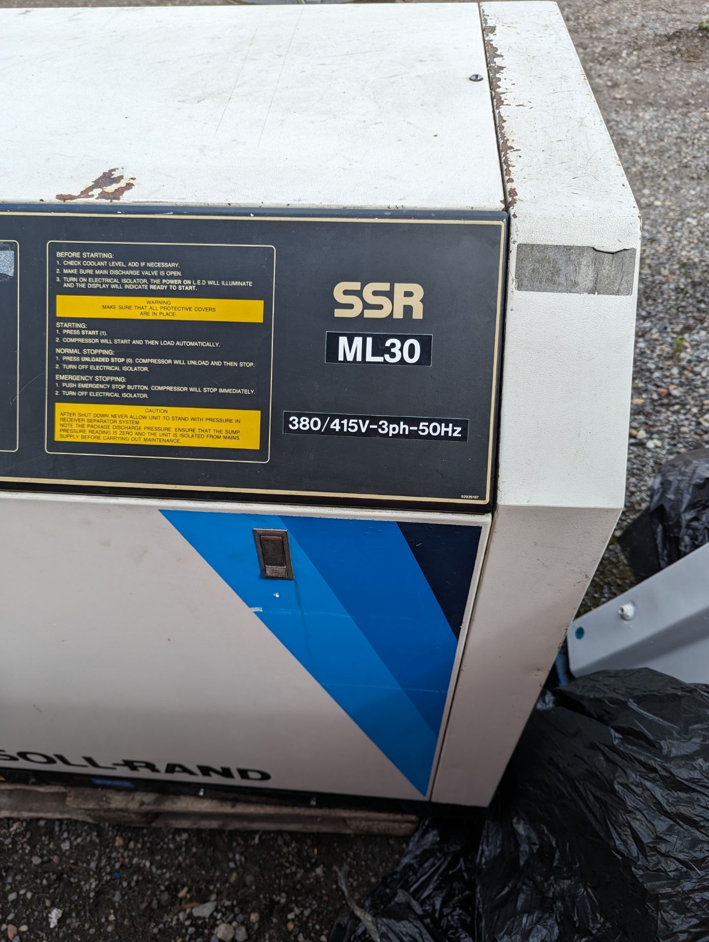 SSR ML 30 Ingersoll Rand Compressor,in working order - Image 6 of 6