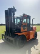 2014, DOOSAN 8 Tonne Diesel Forklift (Triple Mast)