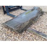 1 x LARGE Hardwood Waney Edge / Live Edge English Oak Slab / Table Top