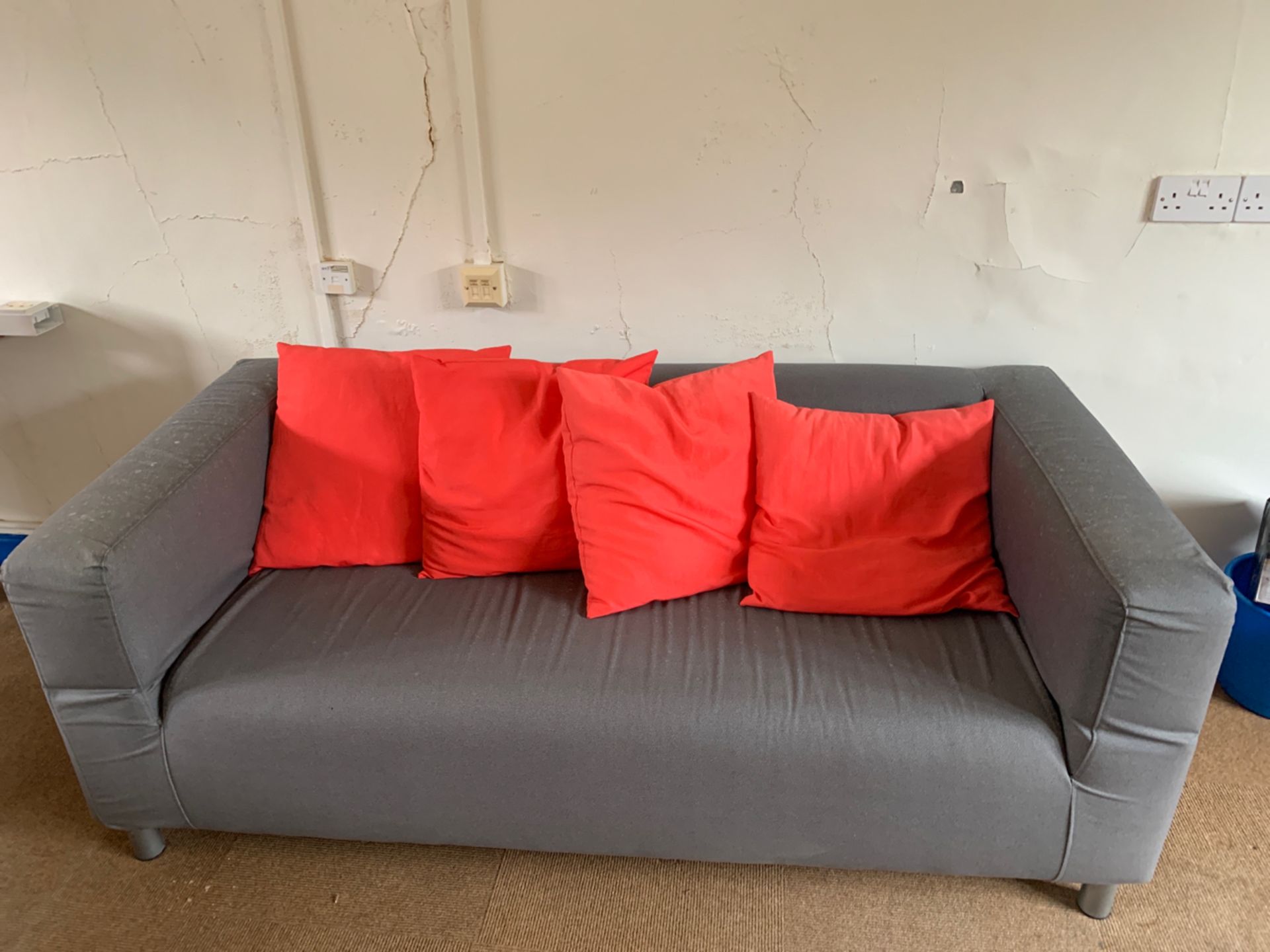 Two Seater Upholstered Sofa - Image 2 of 2