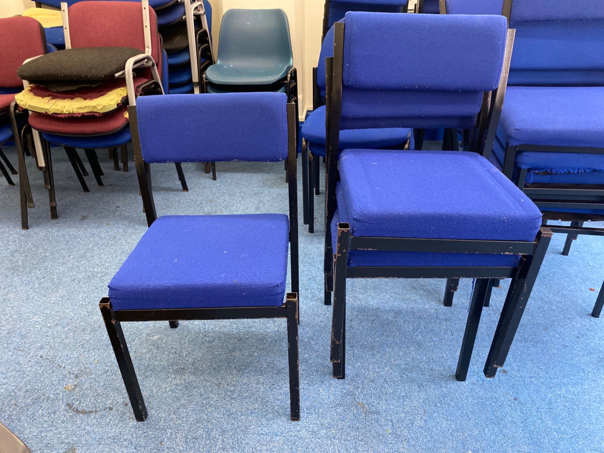 Set of 4 Cusioned Classroom Chairs - Image 2 of 12
