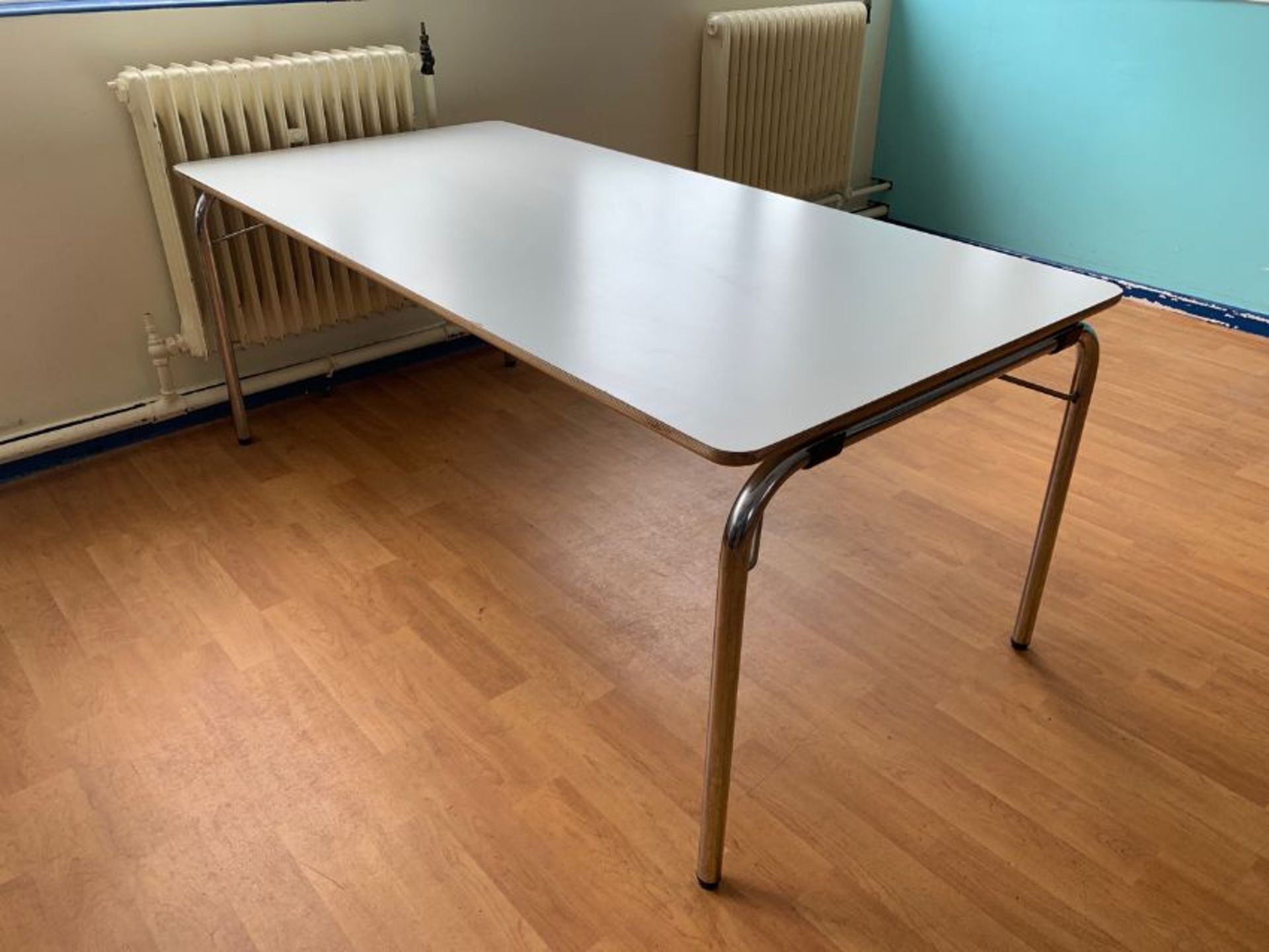 Rectangular Table with Foldable Legs - Image 3 of 6