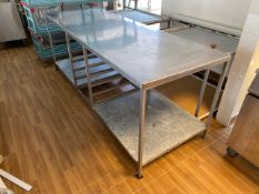 Stainless Steel Topped Preparation Table