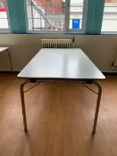 Rectangular Table with Foldable Legs
