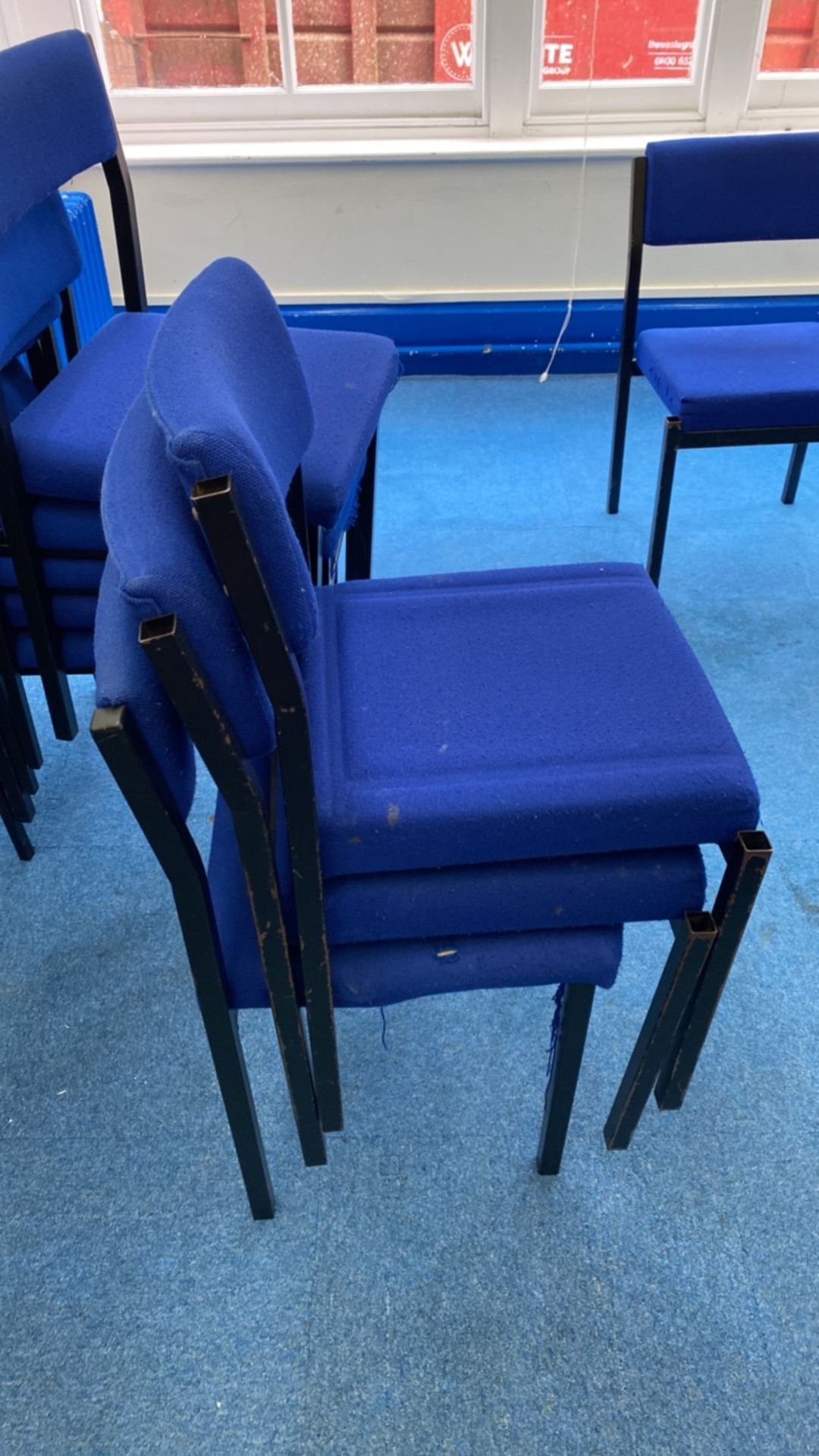 Set of 4 Cusioned Classroom Chairs - Image 8 of 12