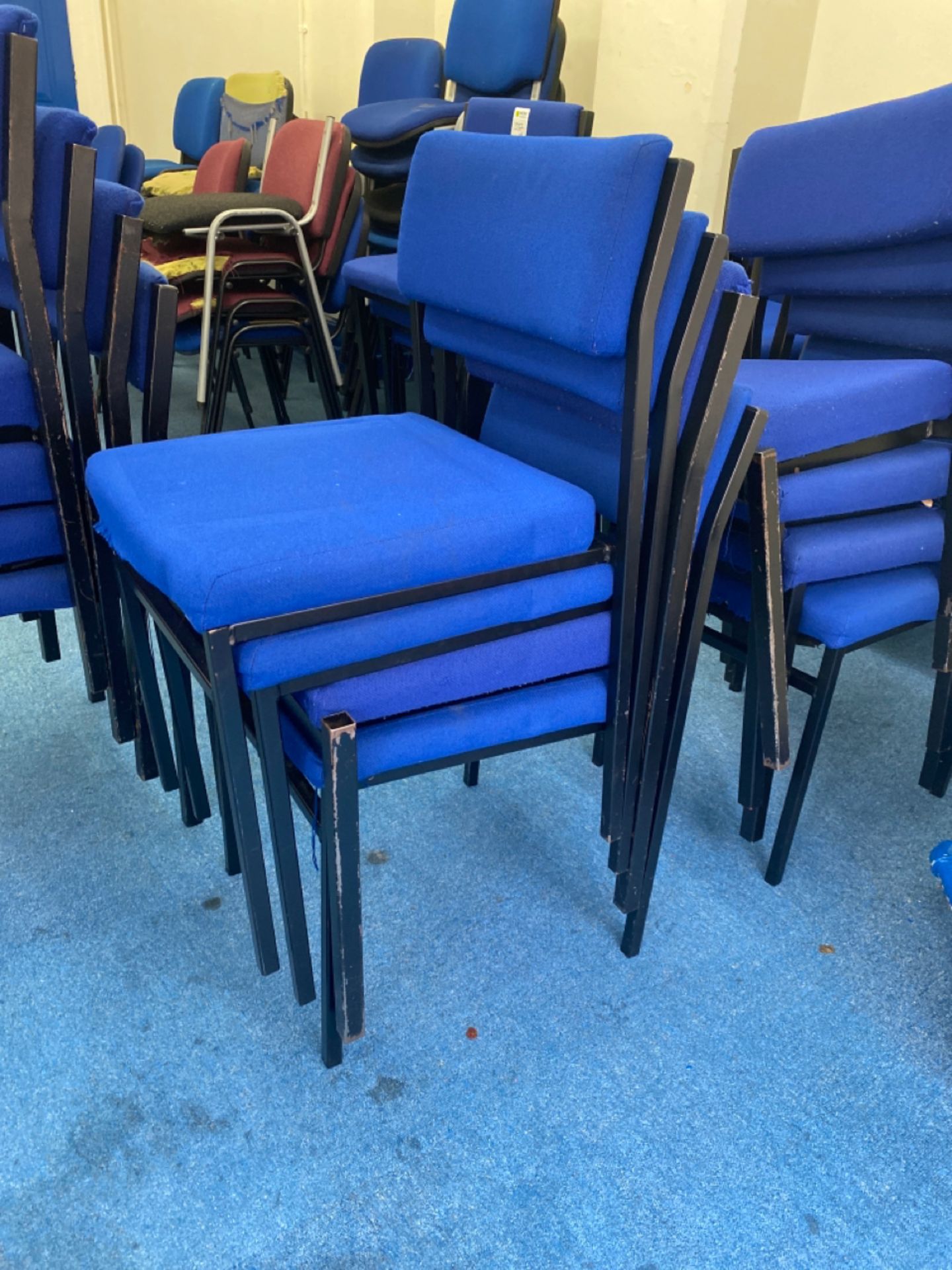Set of 4 Cusioned Classroom Chairs - Image 12 of 14