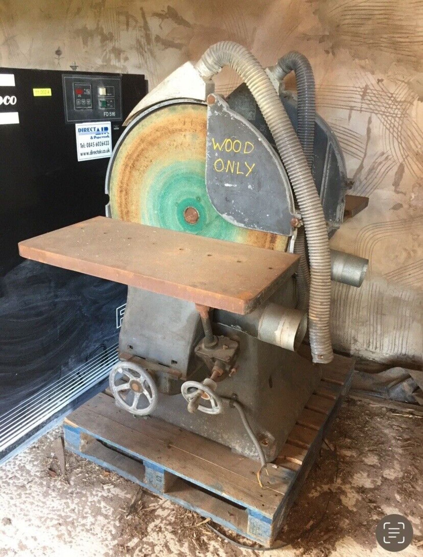 Wadkin JV Double Disc Sander 30”