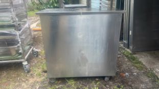 Stainless Steel Top Opening Mobile Cabinet