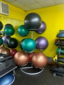 Yoga Balls Stand with Set of Yoga Balls