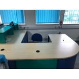 Blue and Green Desk