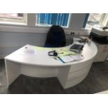 White Reception Desk