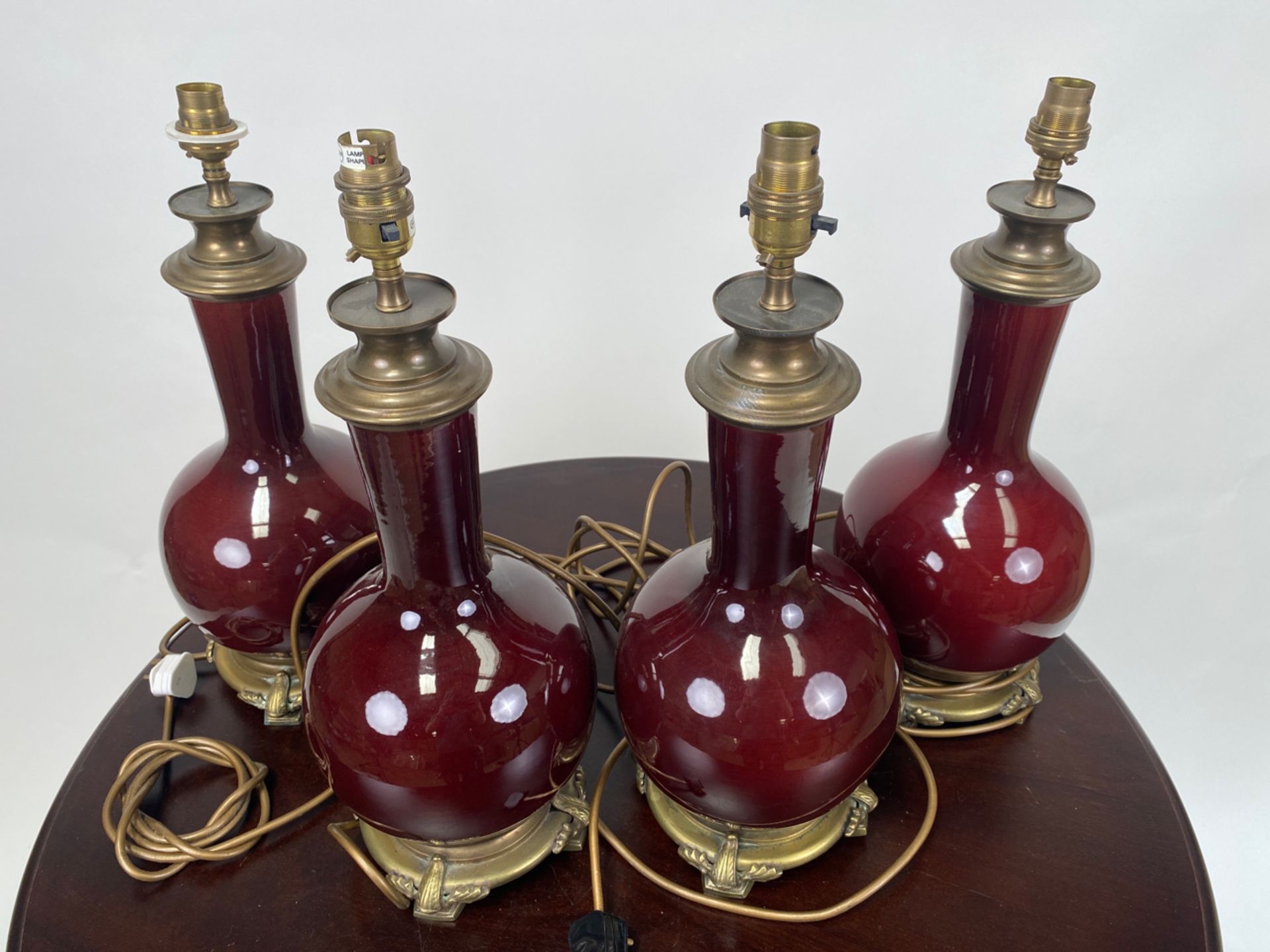 Set of 4 Ceramic Table Lamps - Image 3 of 4