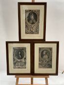 Historic Figures Artwork Prints Set of 3