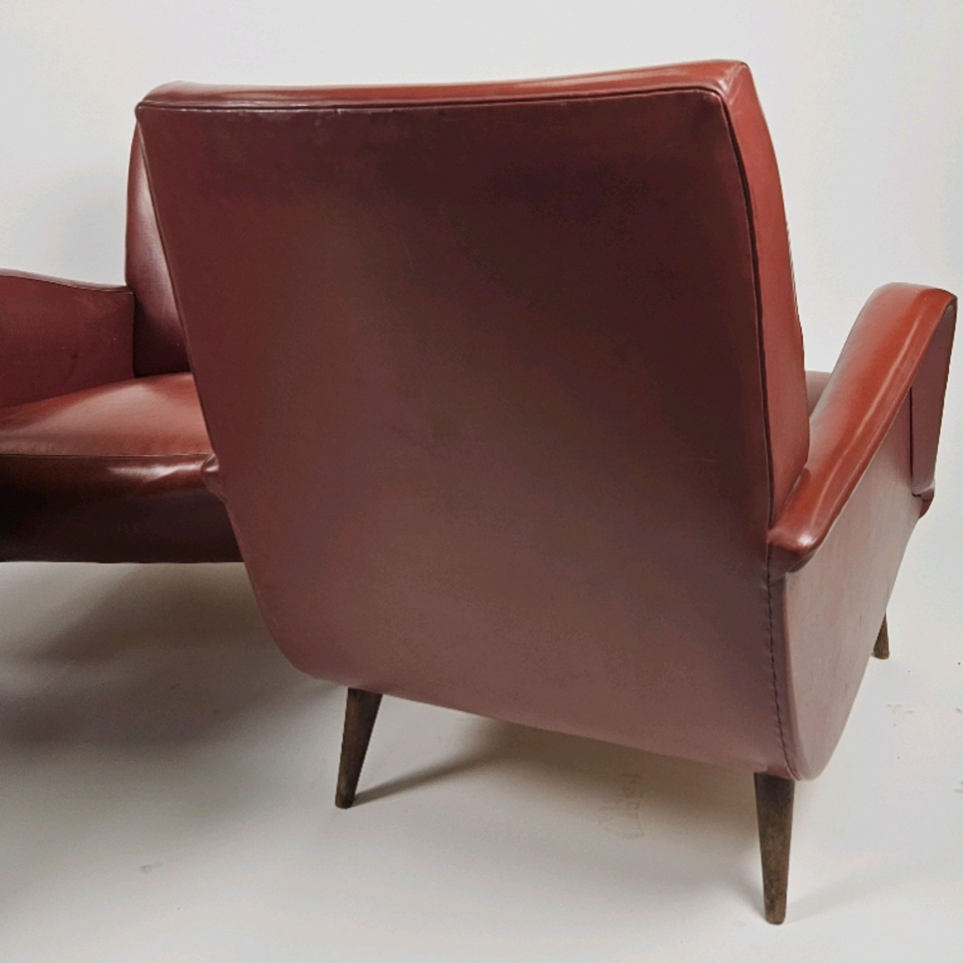 Trio of Faux Leather Accent Chairs - Image 7 of 7