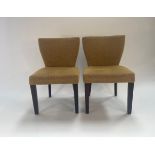 Pair of Fabric Dining Chairs