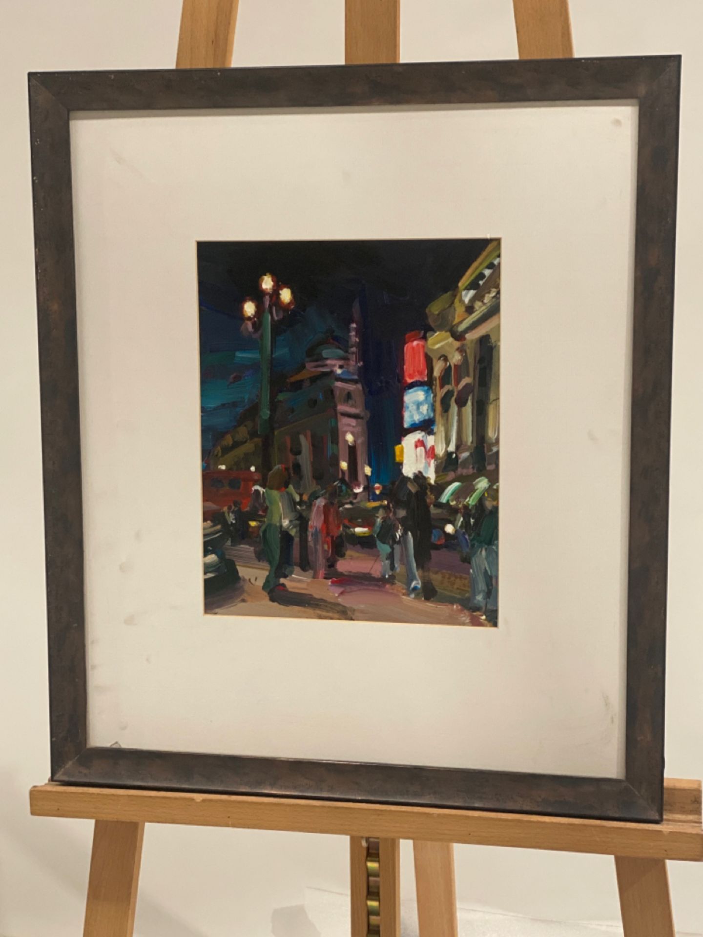 Artwork- Oil Painting Street Scene Unsigned