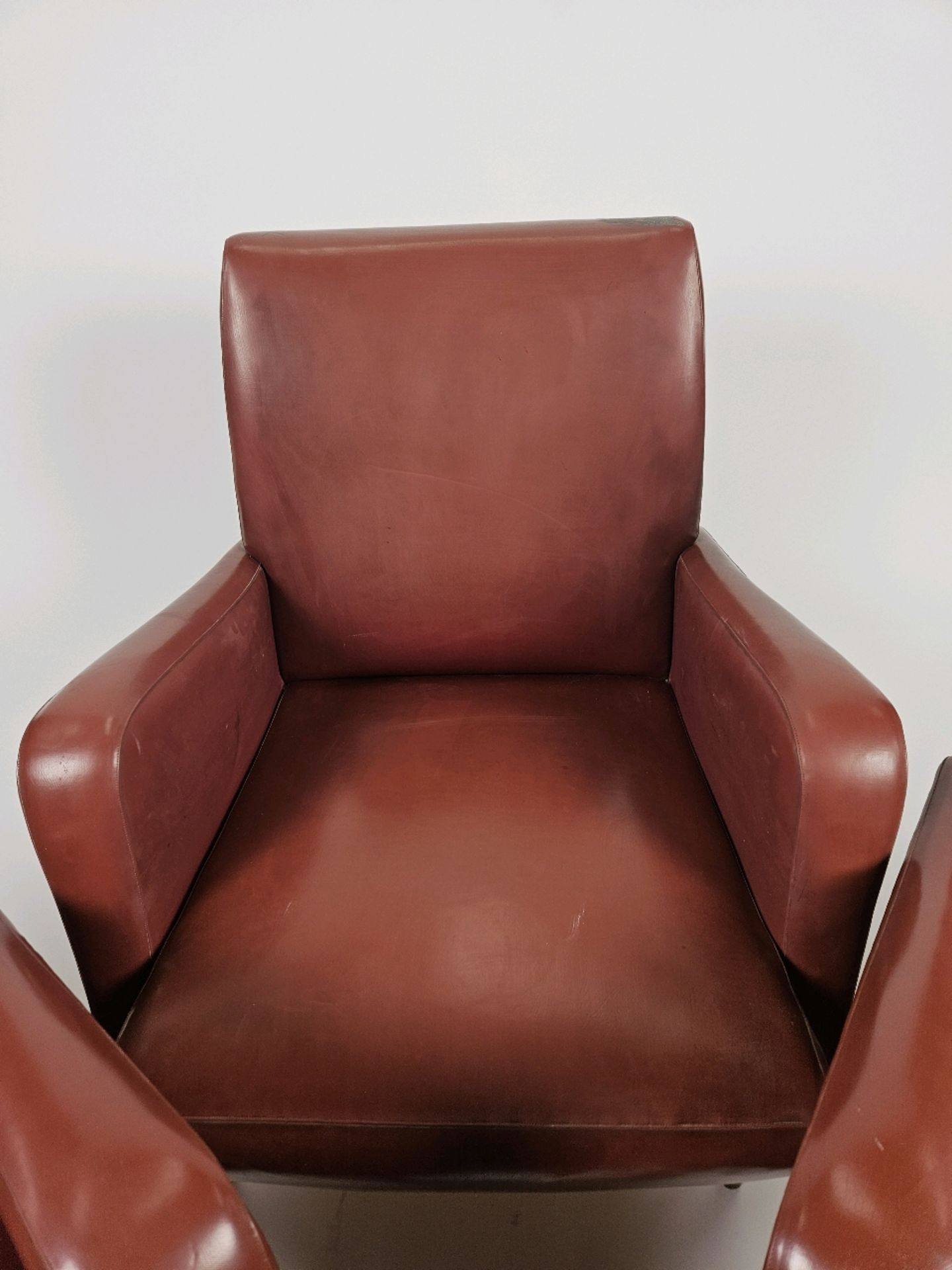 Trio of Faux Leather Accent Chairs - Image 4 of 7