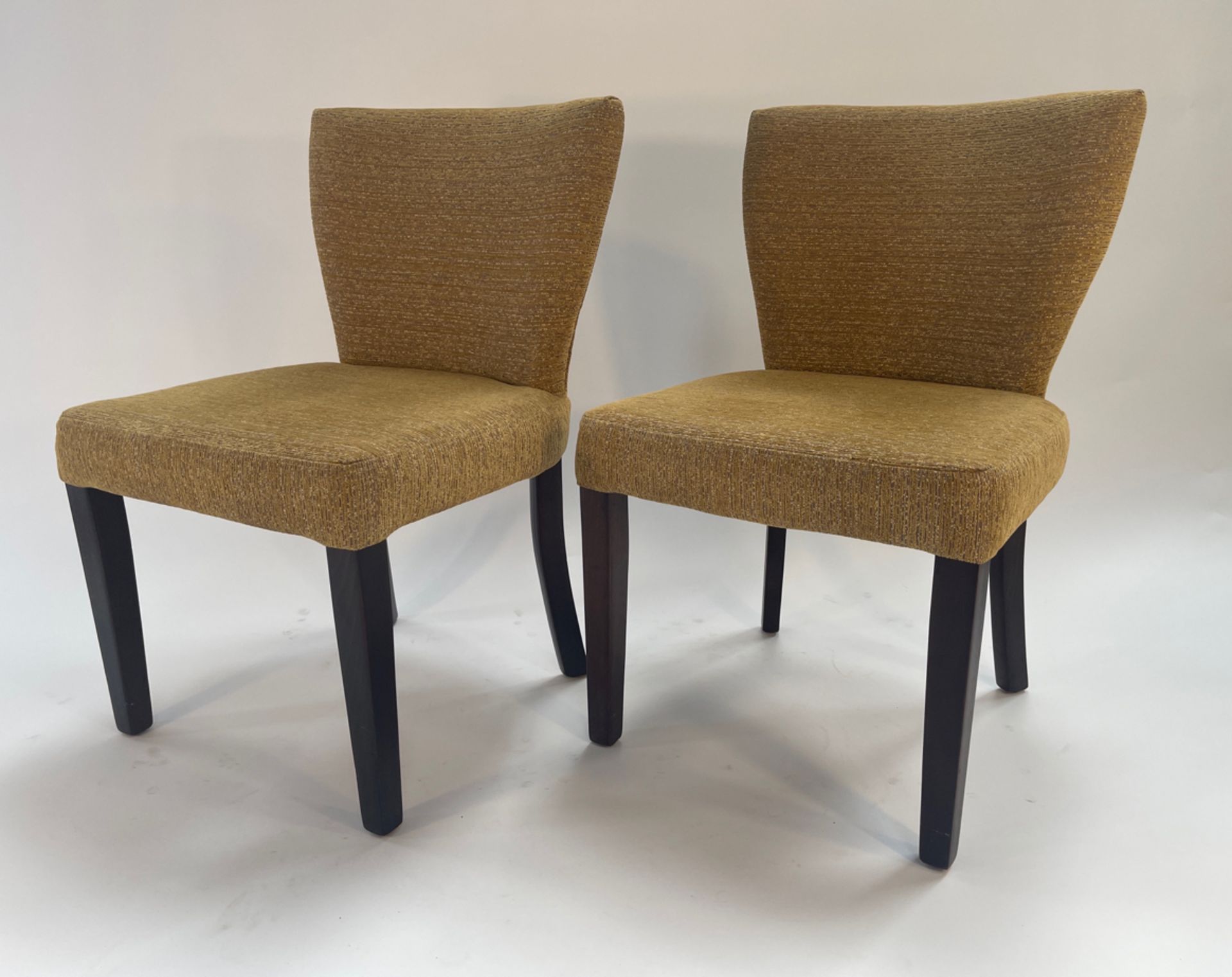 Pair of Fabric Dining Chairs - Image 2 of 5