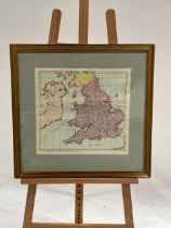 England Map Artwork Print