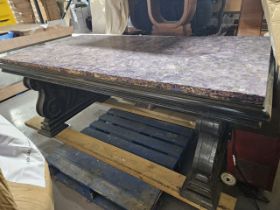 Mahogany and Amethyst Style Table