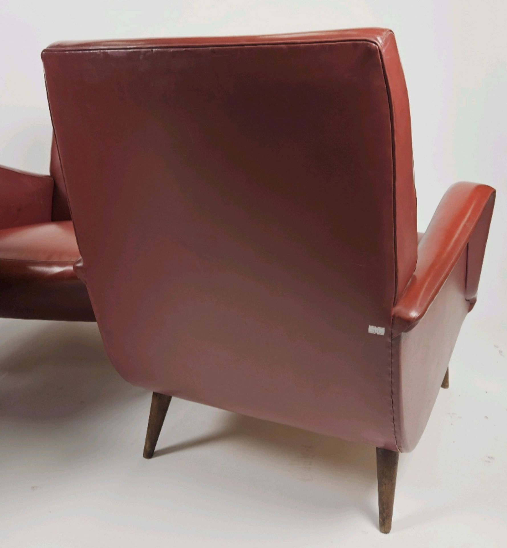 Trio of Faux Leather Accent Chairs - Image 6 of 7