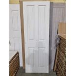 NO RESERVE 1 X 4 Panel White Standard (Not Fire Door) Internal Door 30 x 1981 X 686
