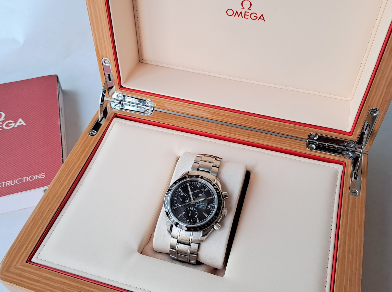 Omega Speedmaster Ref.3210.50.00 Chronometer Automatic Watch 40mm Wooden Case 2008 Model - Image 3 of 13