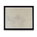 c1967 Original Beatles Drawing Ringo Starr Yellow Submarine