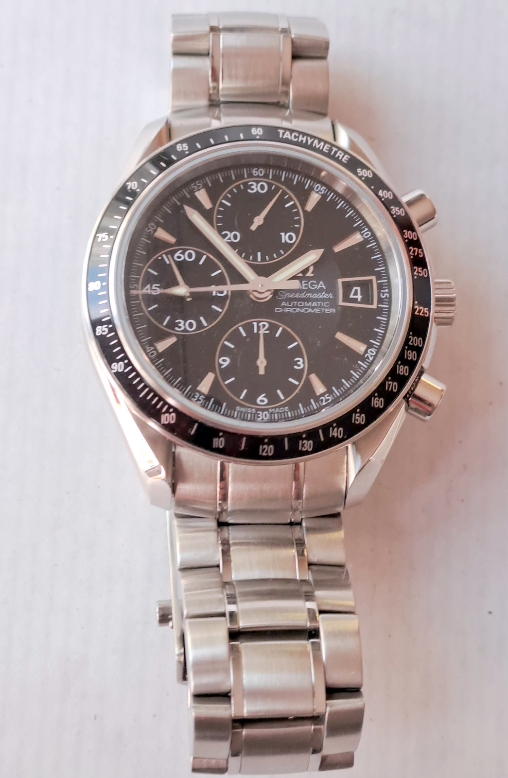 Omega Speedmaster Ref.3210.50.00 Chronometer Automatic Watch 40mm Wooden Case 2008 Model - Image 12 of 13