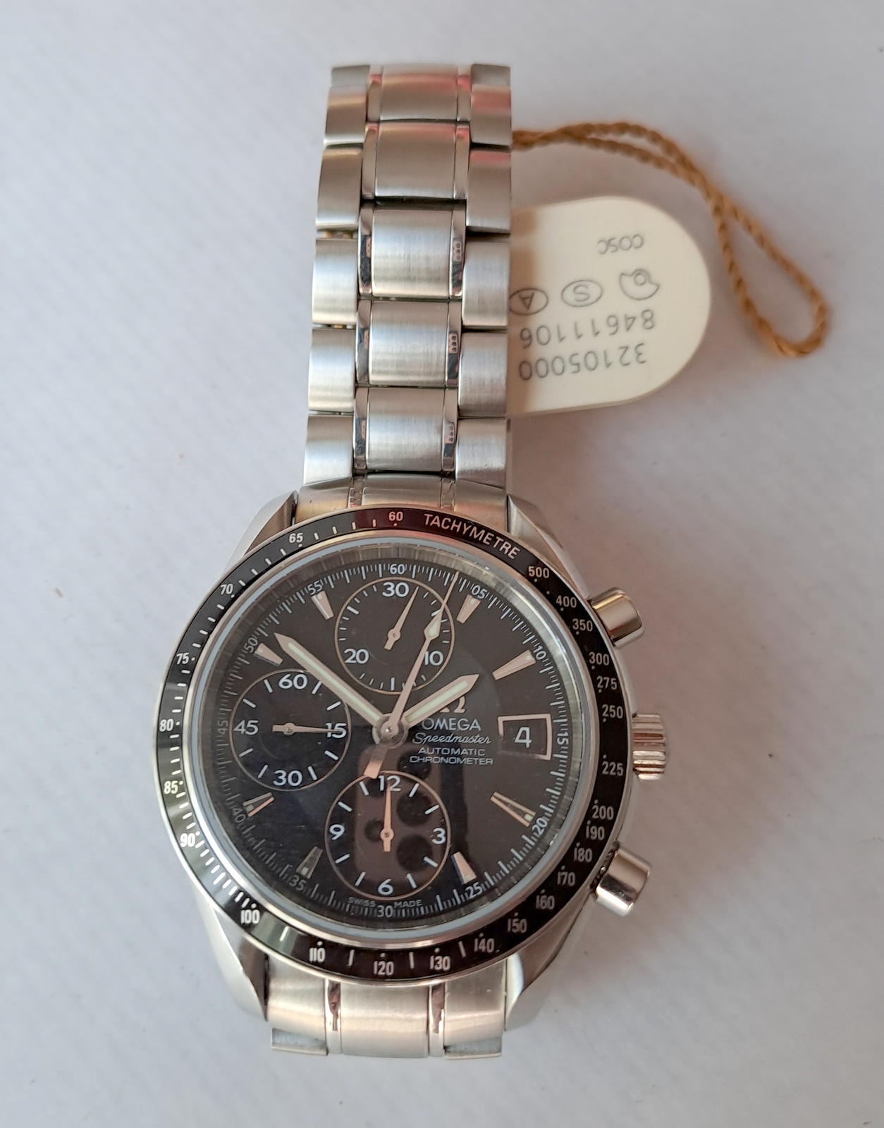 Omega Speedmaster Ref.3210.50.00 Chronometer Automatic Watch 40mm Wooden Case 2008 Model - Image 6 of 13