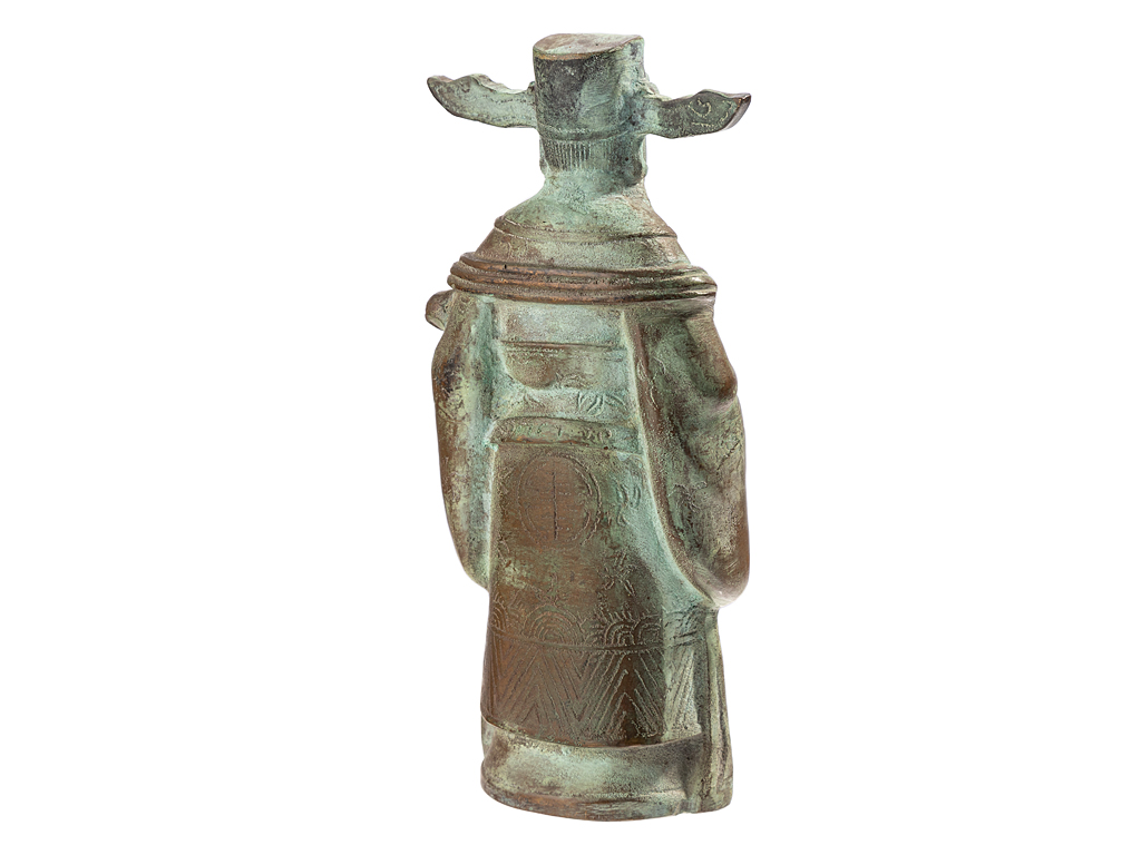 19th Century Chinese Qing Dynasty Confucius Bronze Bell - Image 7 of 9