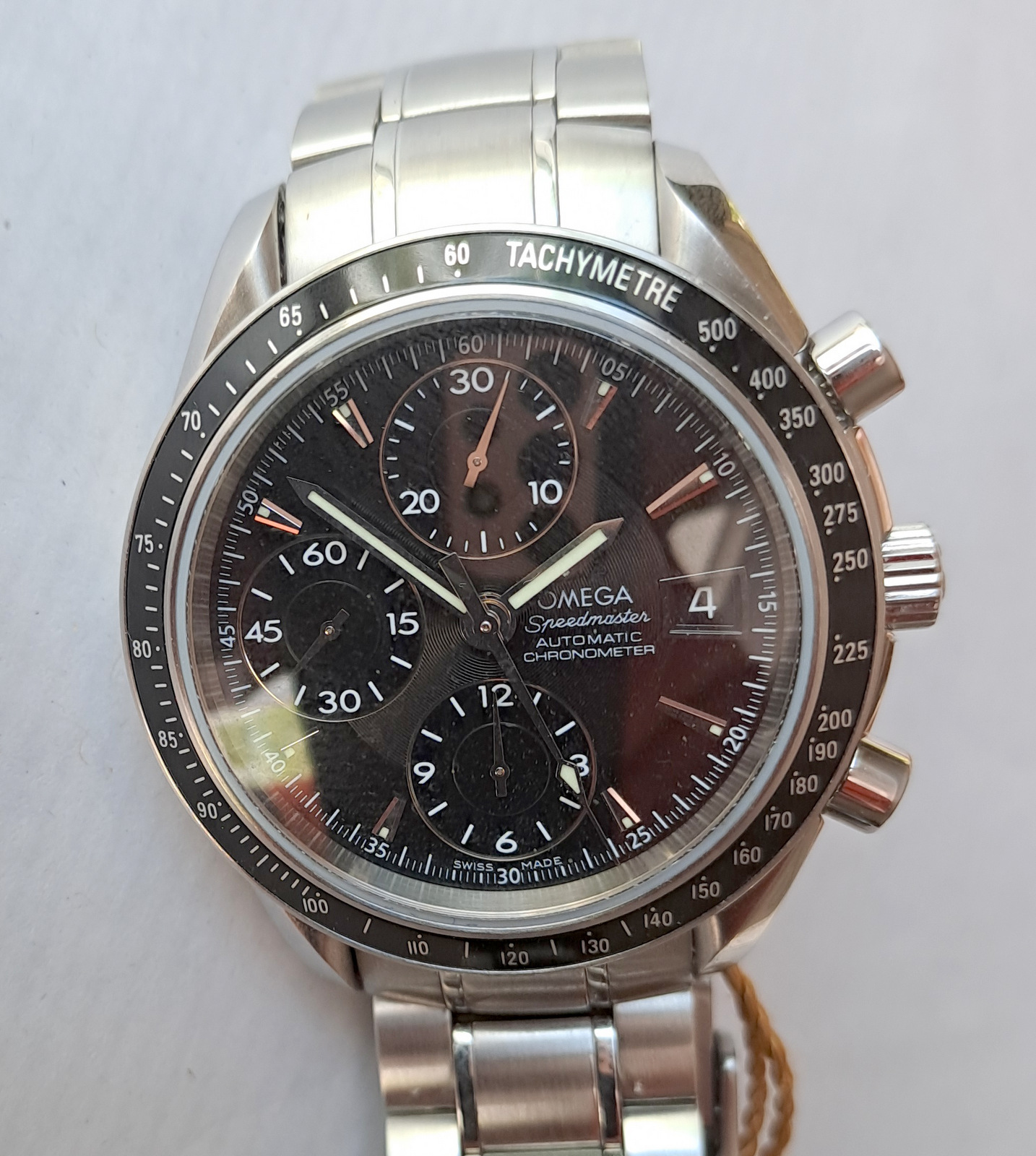 Omega Speedmaster Ref.3210.50.00 Chronometer Automatic Watch 40mm Wooden Case 2008 Model - Image 5 of 13