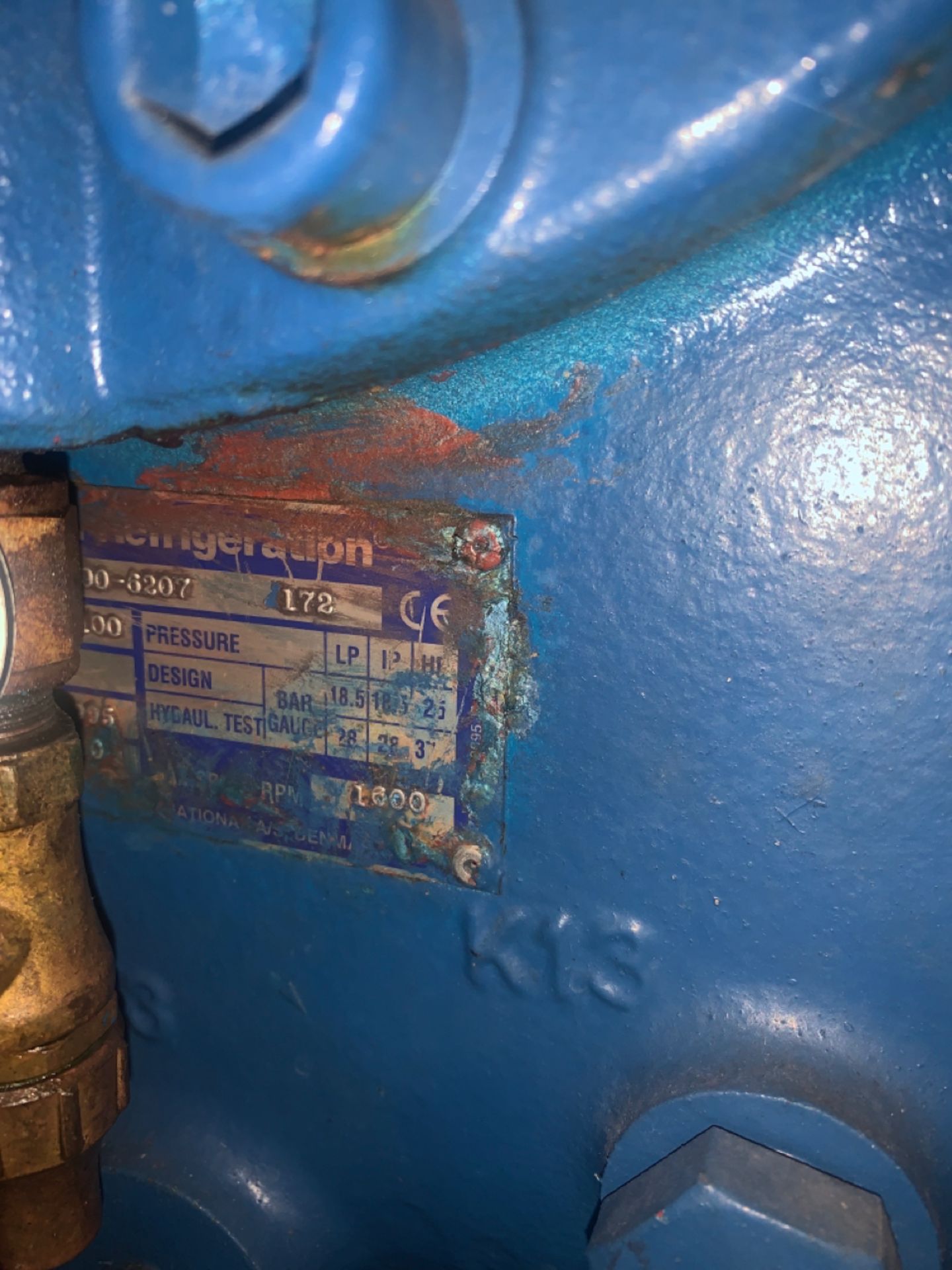 1995 Gram HC 8100 Piston Compressor - Image 12 of 15