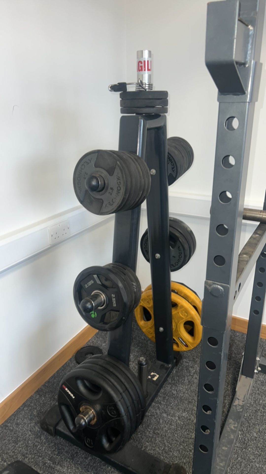 Weight Plates and Rack