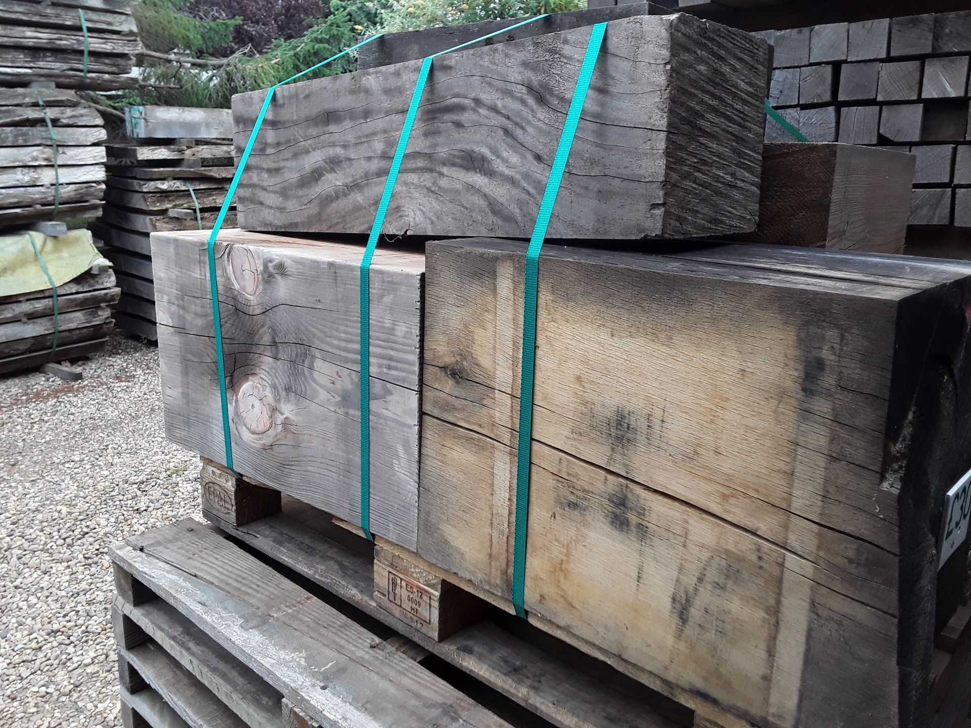 1 Pallet Large Timber Blocks / Beams, Oak, Opepe, Douglas Fir - Image 4 of 4