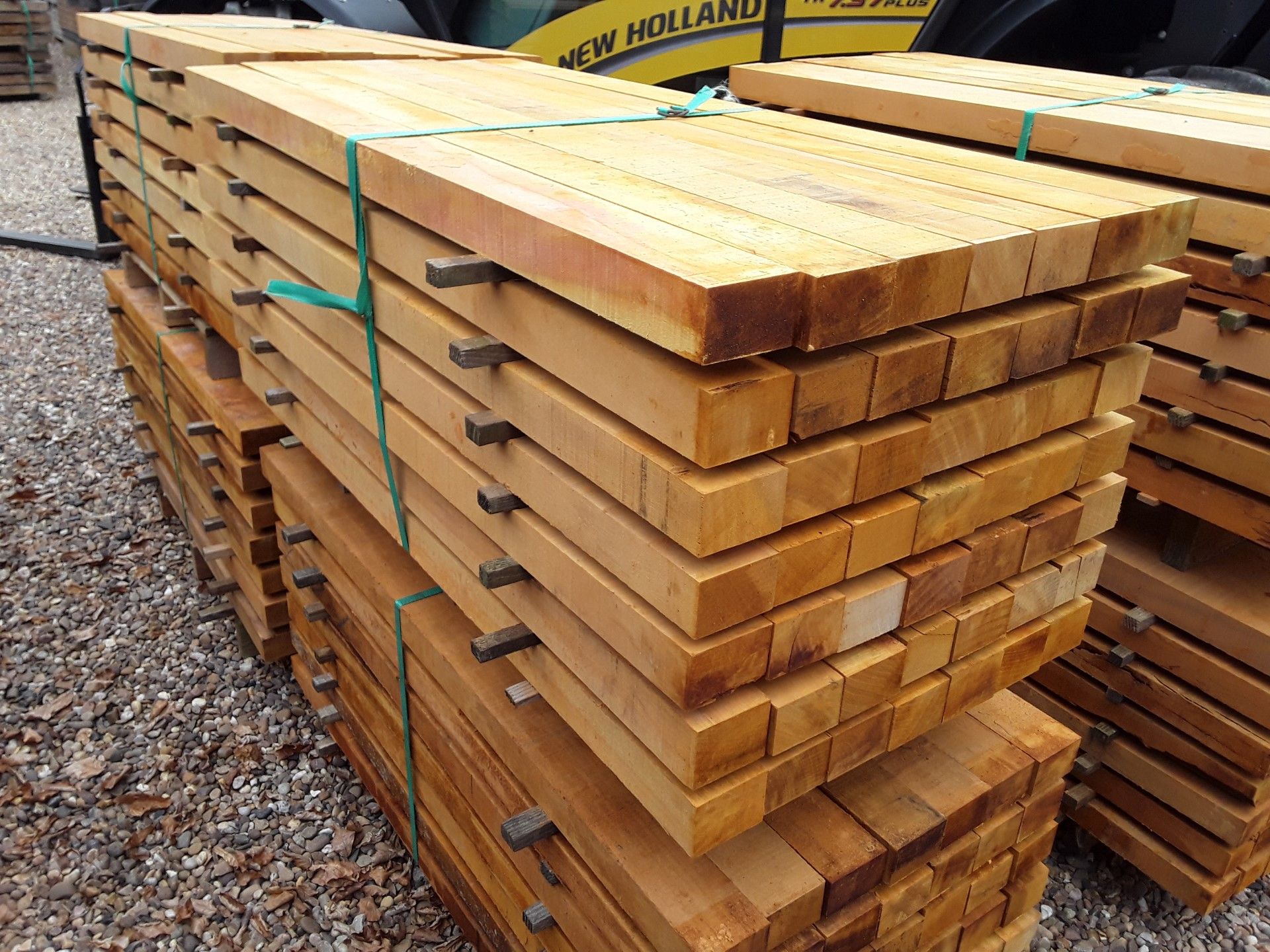 49 x Hardwood Air Dried Sawn African Opepe Posts