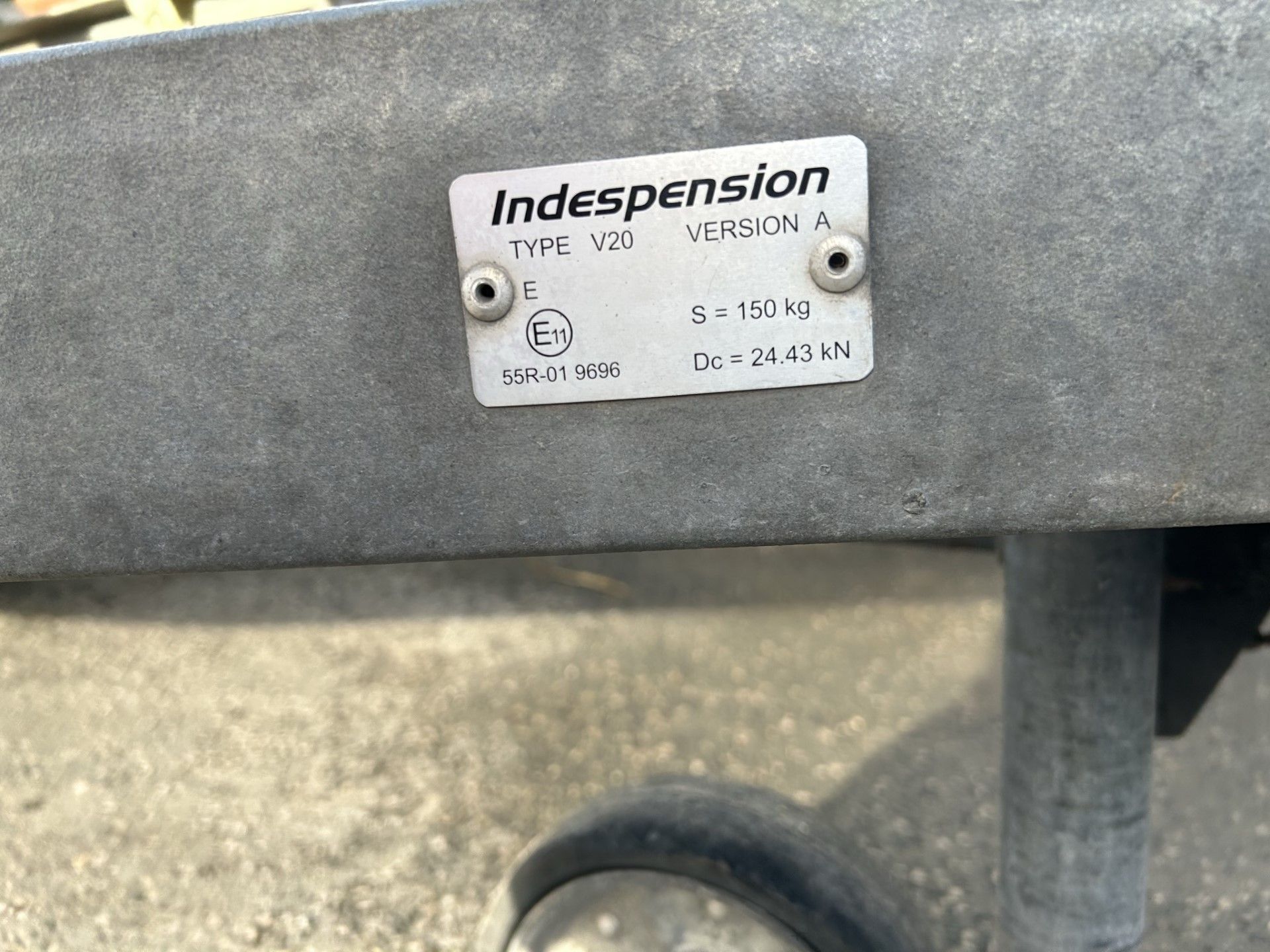 Used Indespension 8x4 Plant Trailer - Image 10 of 11