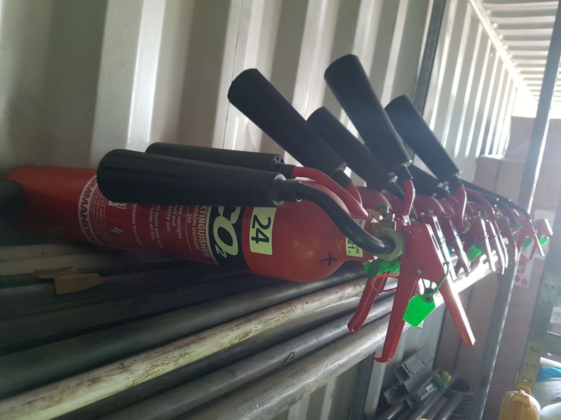 5 x 2kg CO2 fire extinguisher
